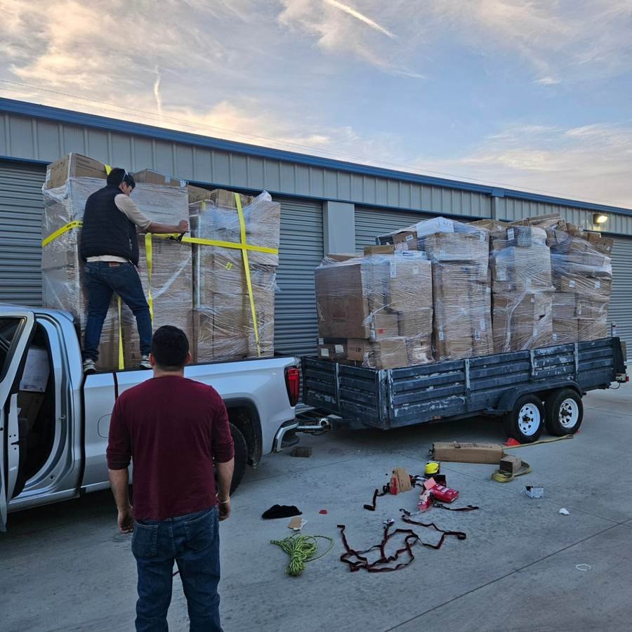 Pallets loaded for pickup